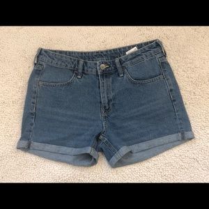 H&M Highwaisted Denim Shorts